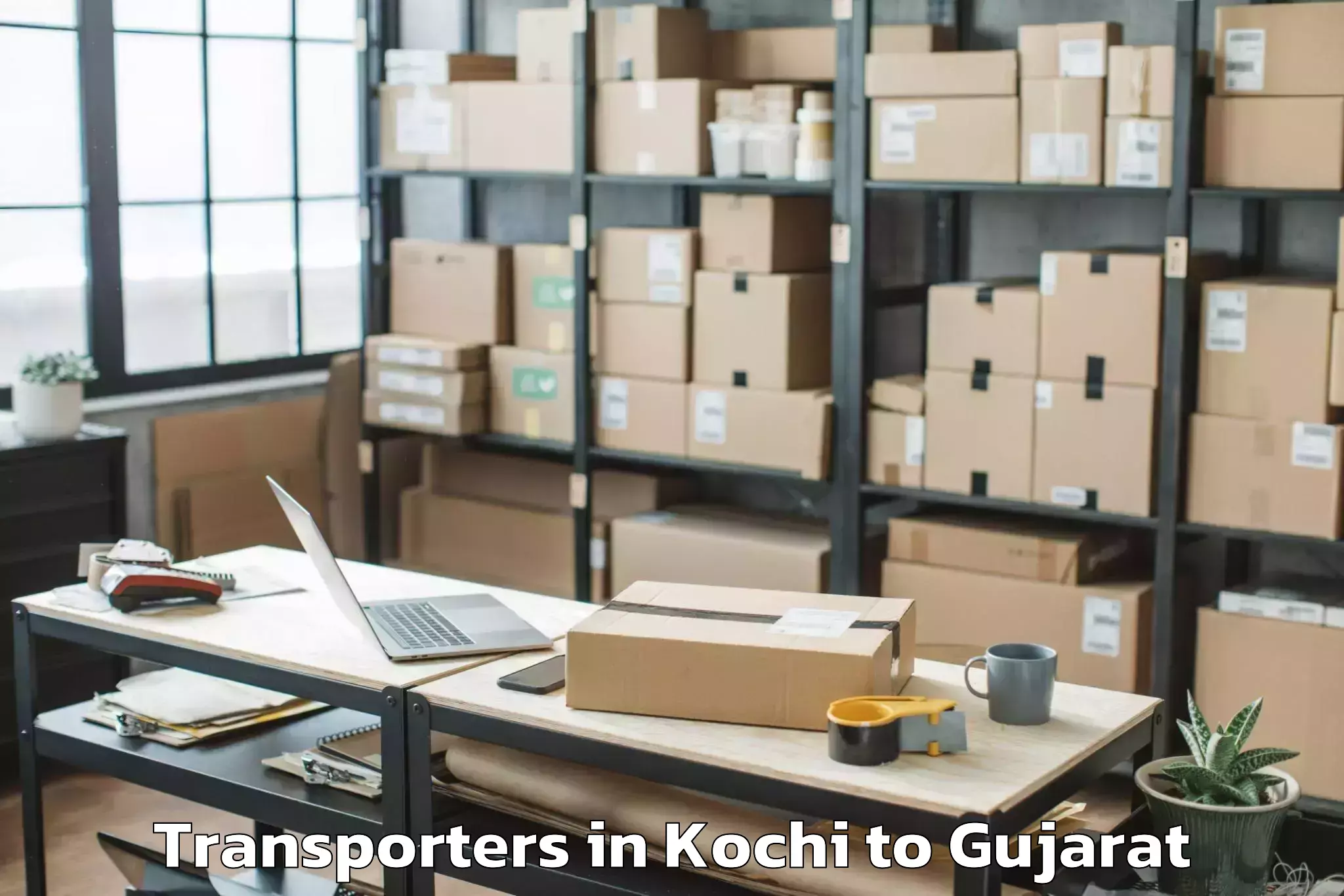 Get Kochi to Gujarat Vidyapith Ahmedabad Transporters